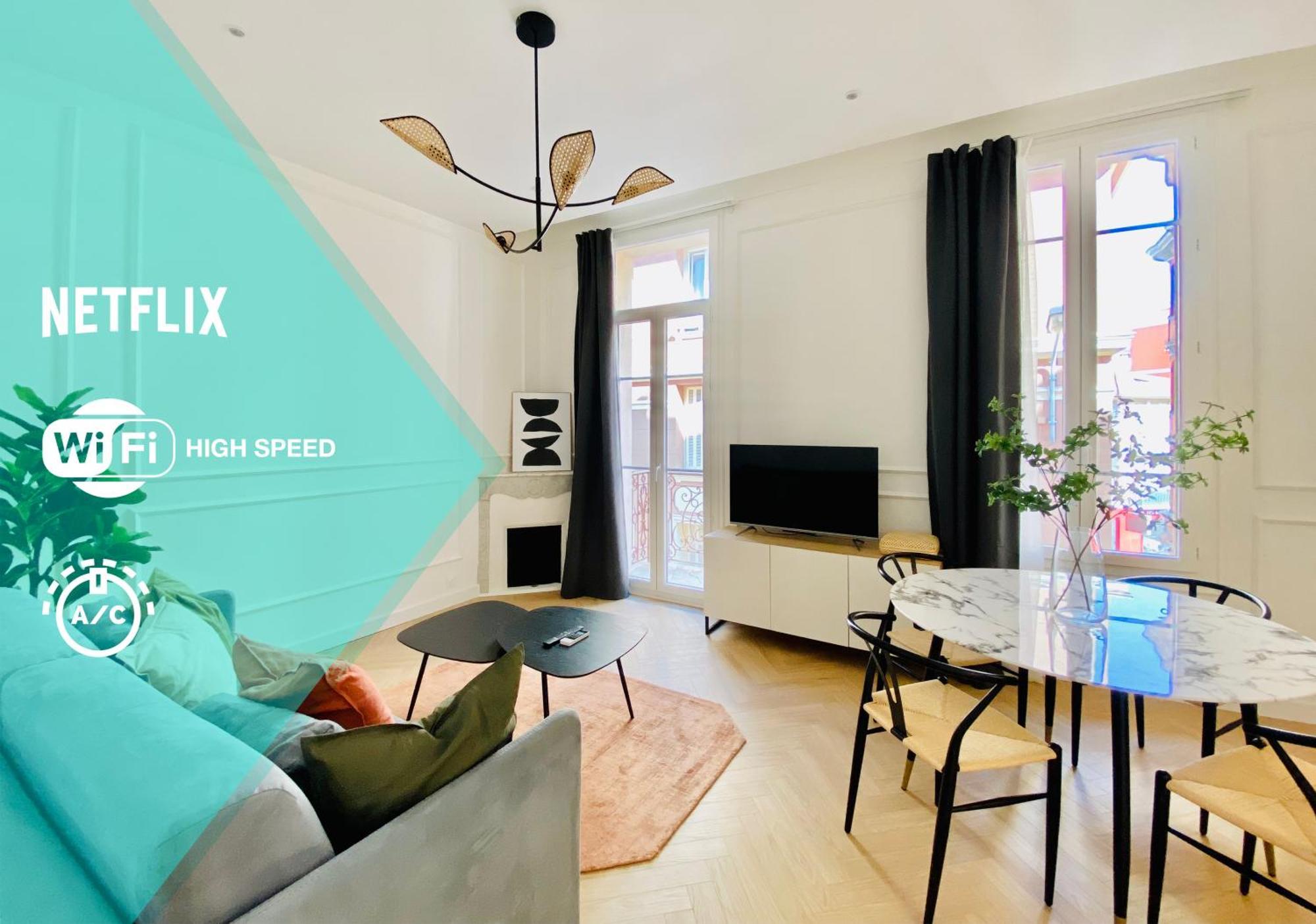 Newly Renovated Apartment With Balcony, Ac, Fiber Internet Monte Carlo Exterior photo
